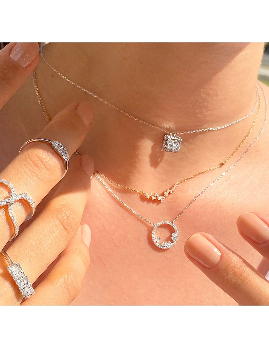 Collar Fairytale de oro blanco 18 K 5