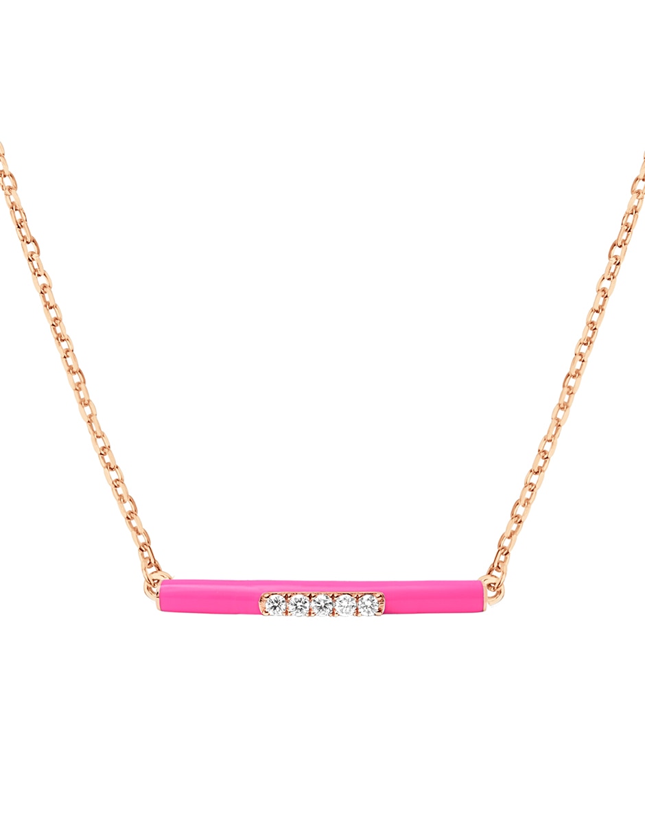 Collar Marbella de oro rosa 14 K 1