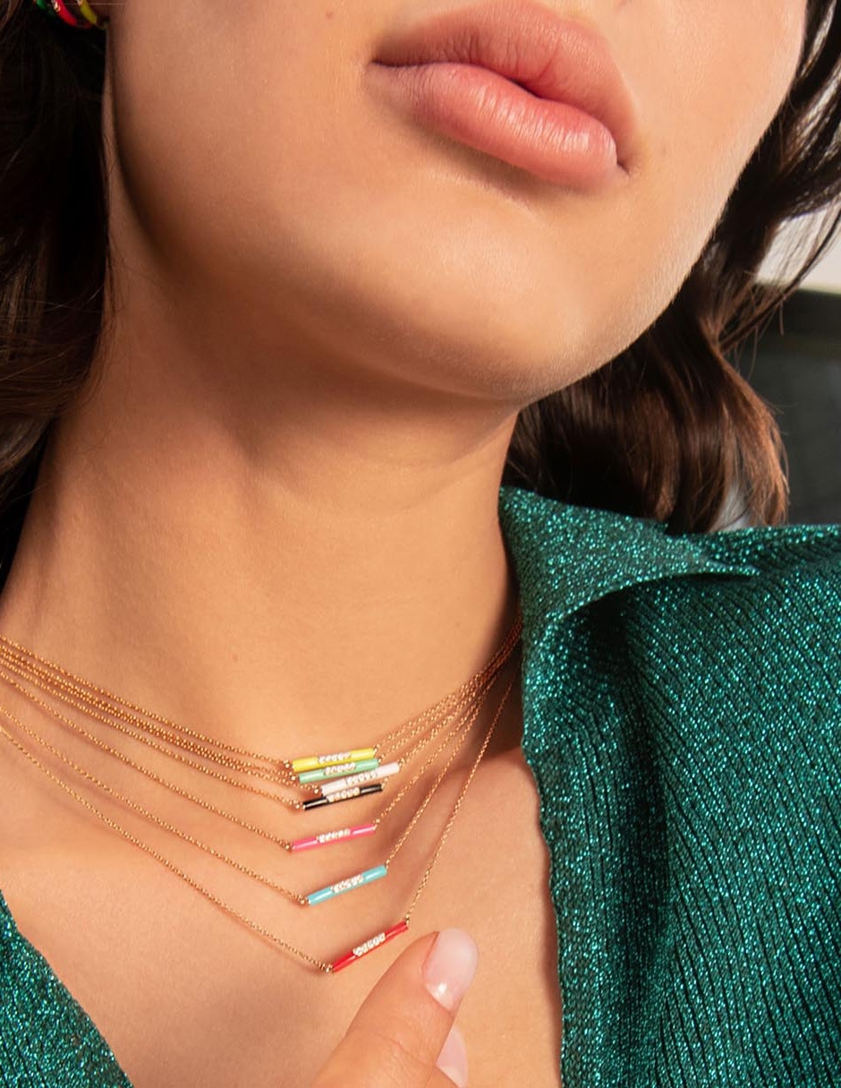 Collar Marbella de oro rosa 14 K