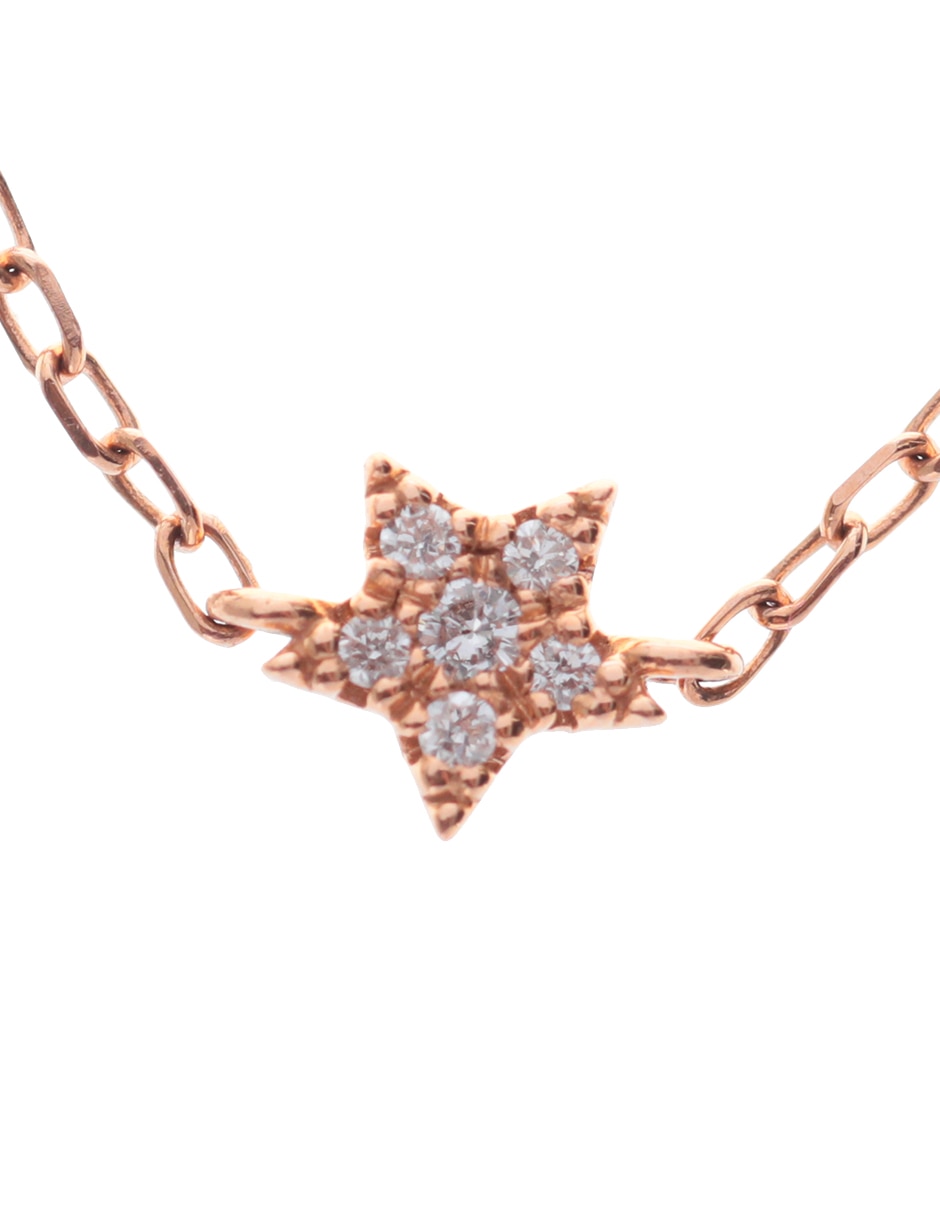 Anillo de estrella 18 k de oro rosa diamante brillante 2