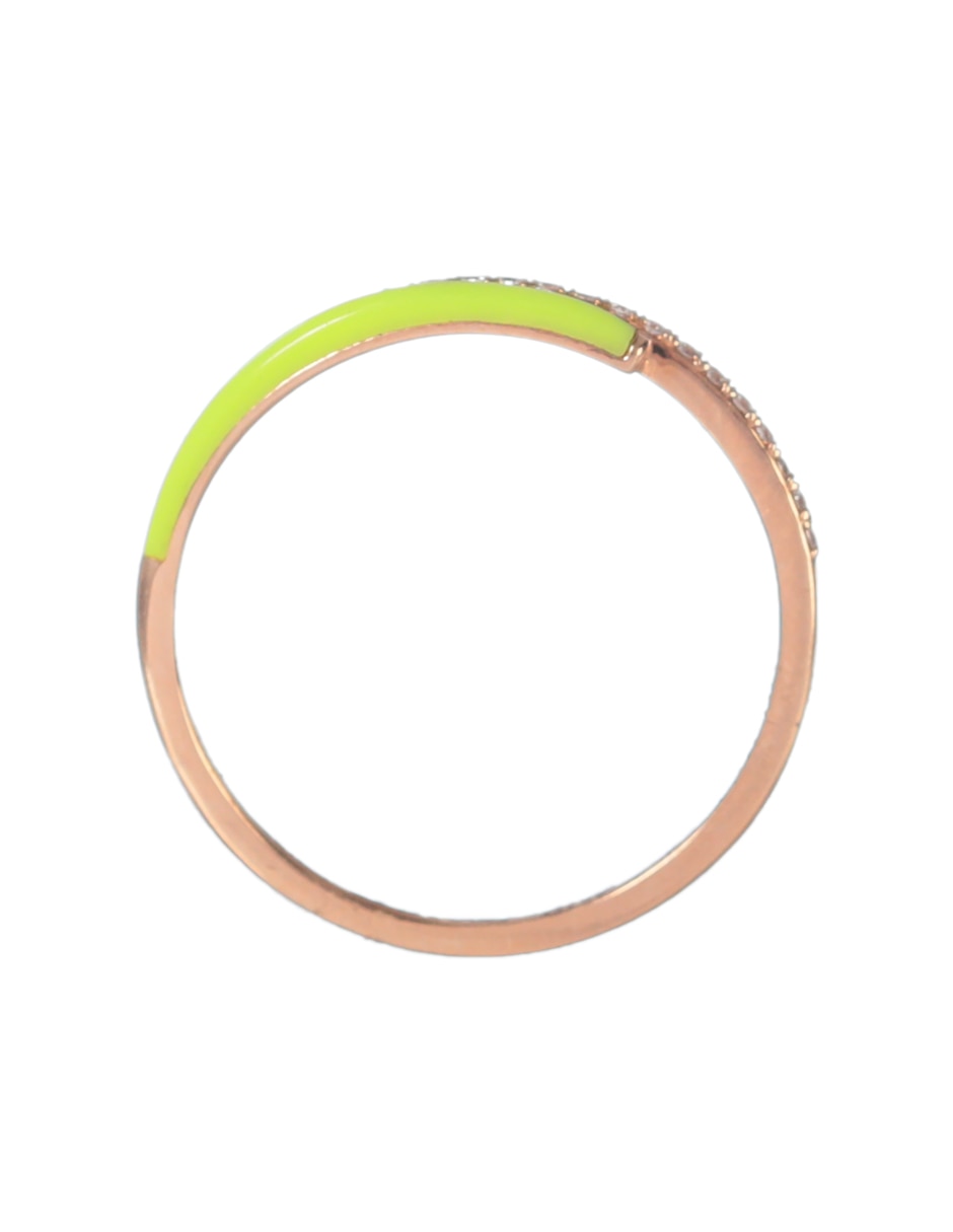 Anillo 18 k de oro diamante brillante 2
