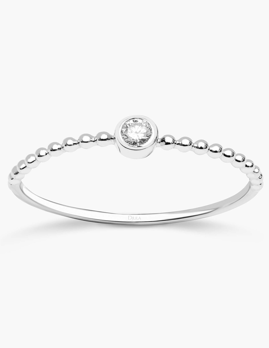 Anillo Mix and Match 18 k de oro diamante pavé 2
