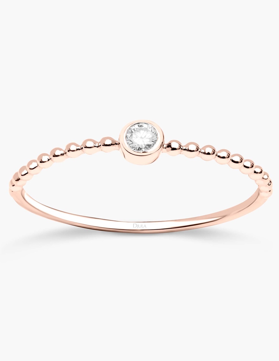 Anillo Mix and Match 18 k de oro diamante pavé 2