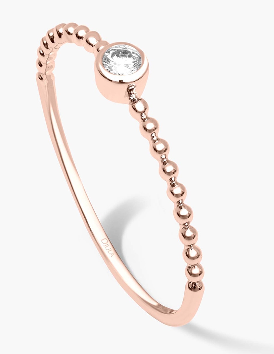Anillo Mix and Match 18 k de oro diamante pavé 3