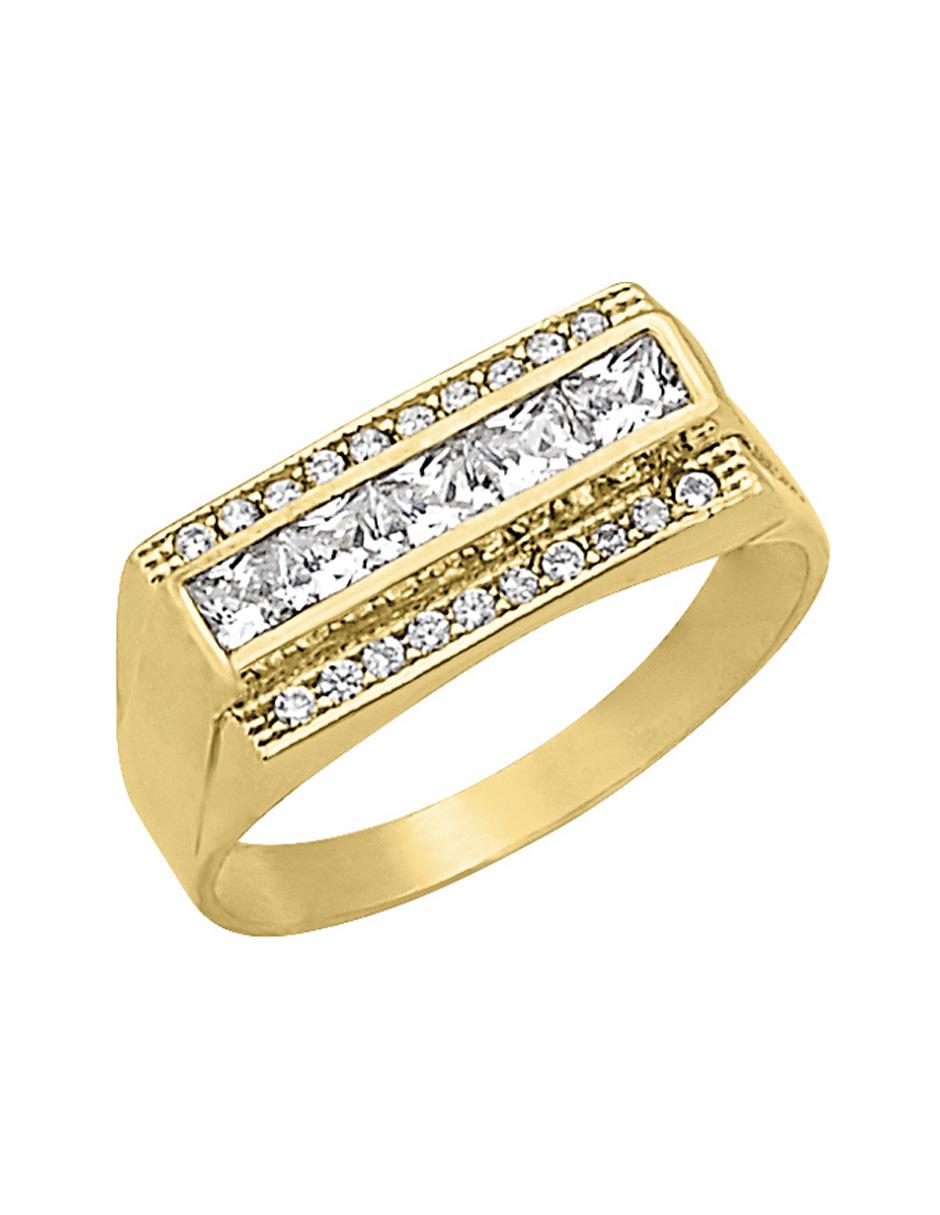 Anillo zirconia brillante