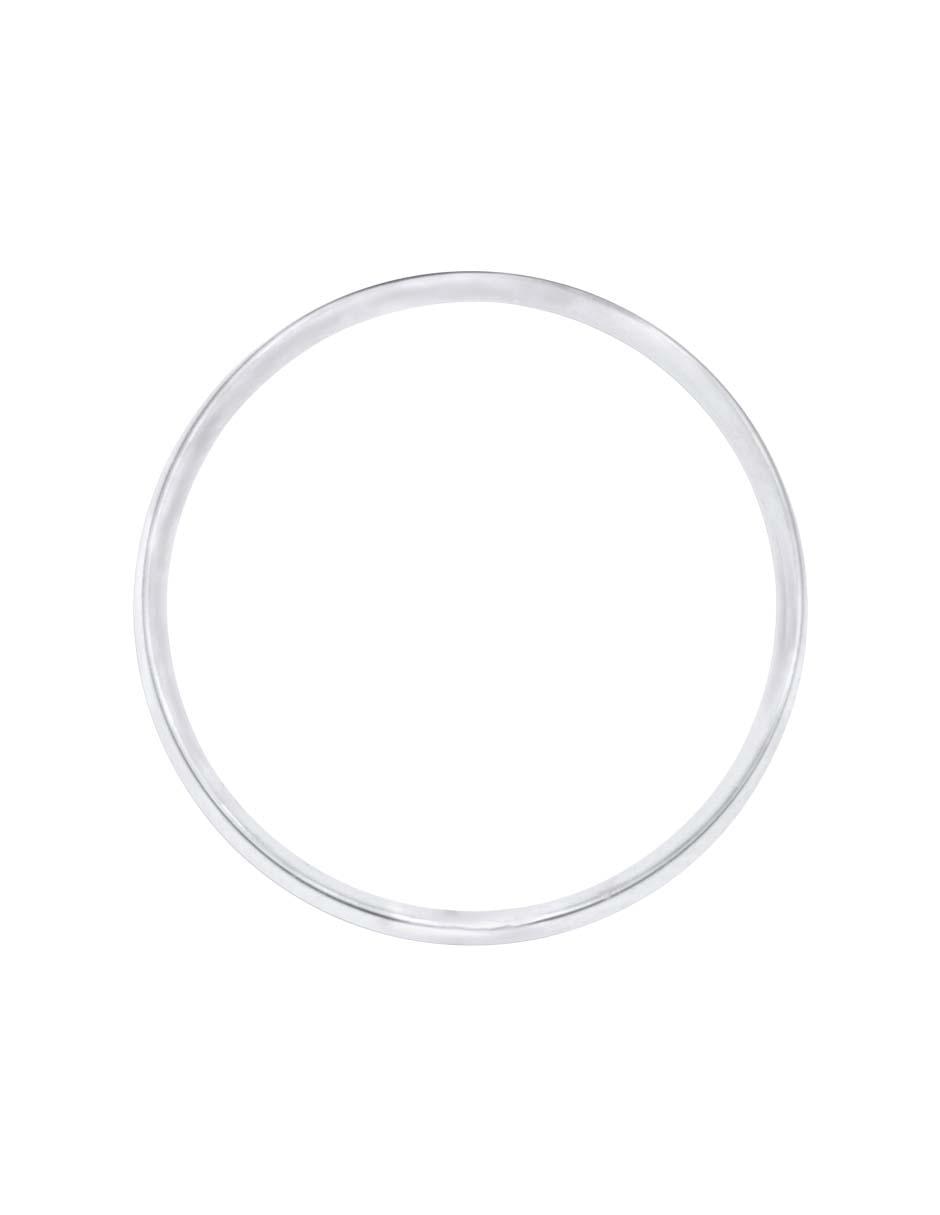 Argolla de oro blanco 14 k Georgina diamante 3