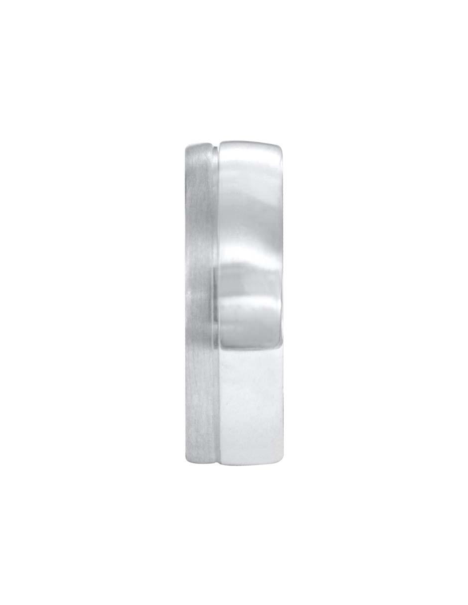 Argolla de oro blanco 14 k Redenta 2