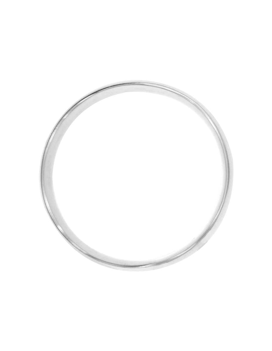 Argolla de oro blanco 14 k Redenta 3