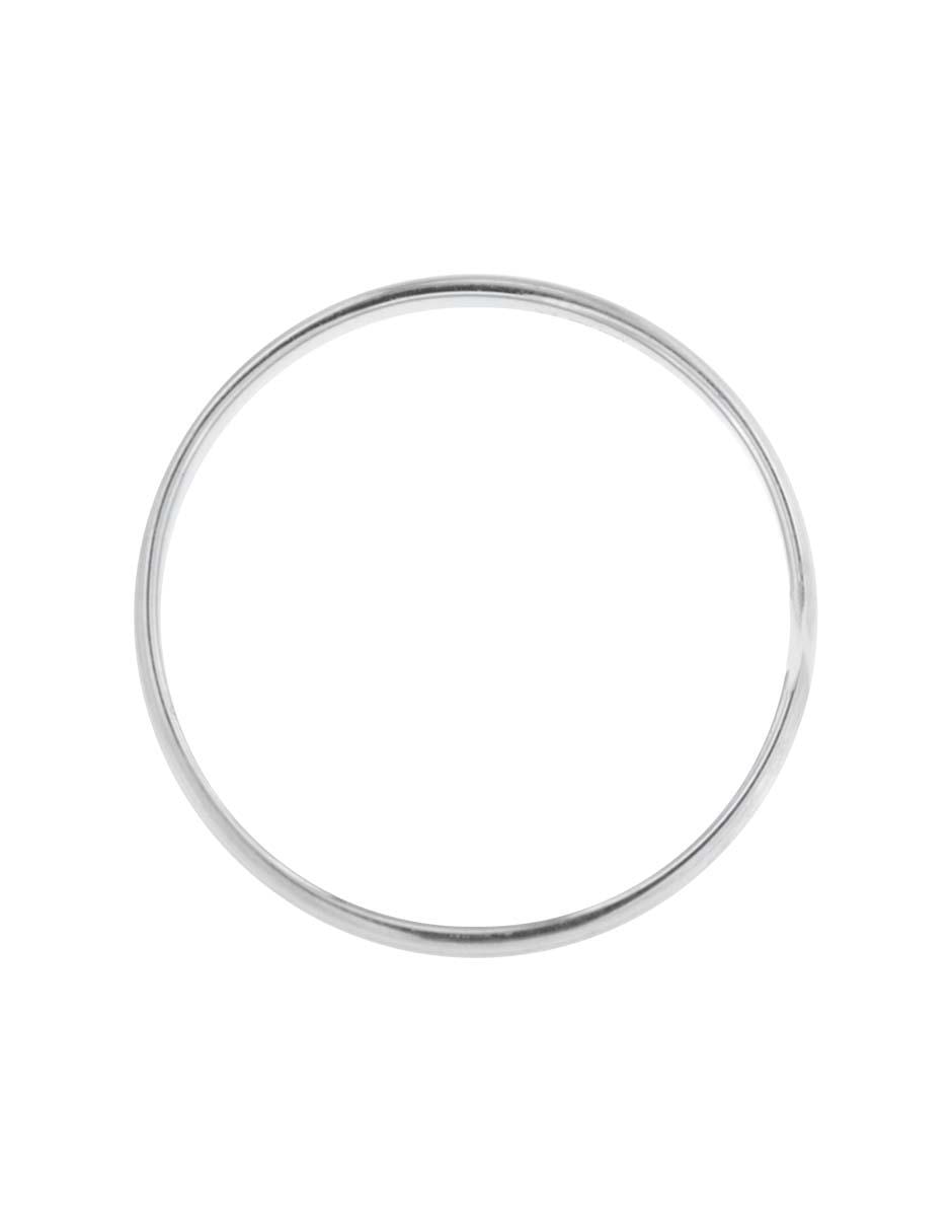 Argolla de oro blanco 14 k Cirene