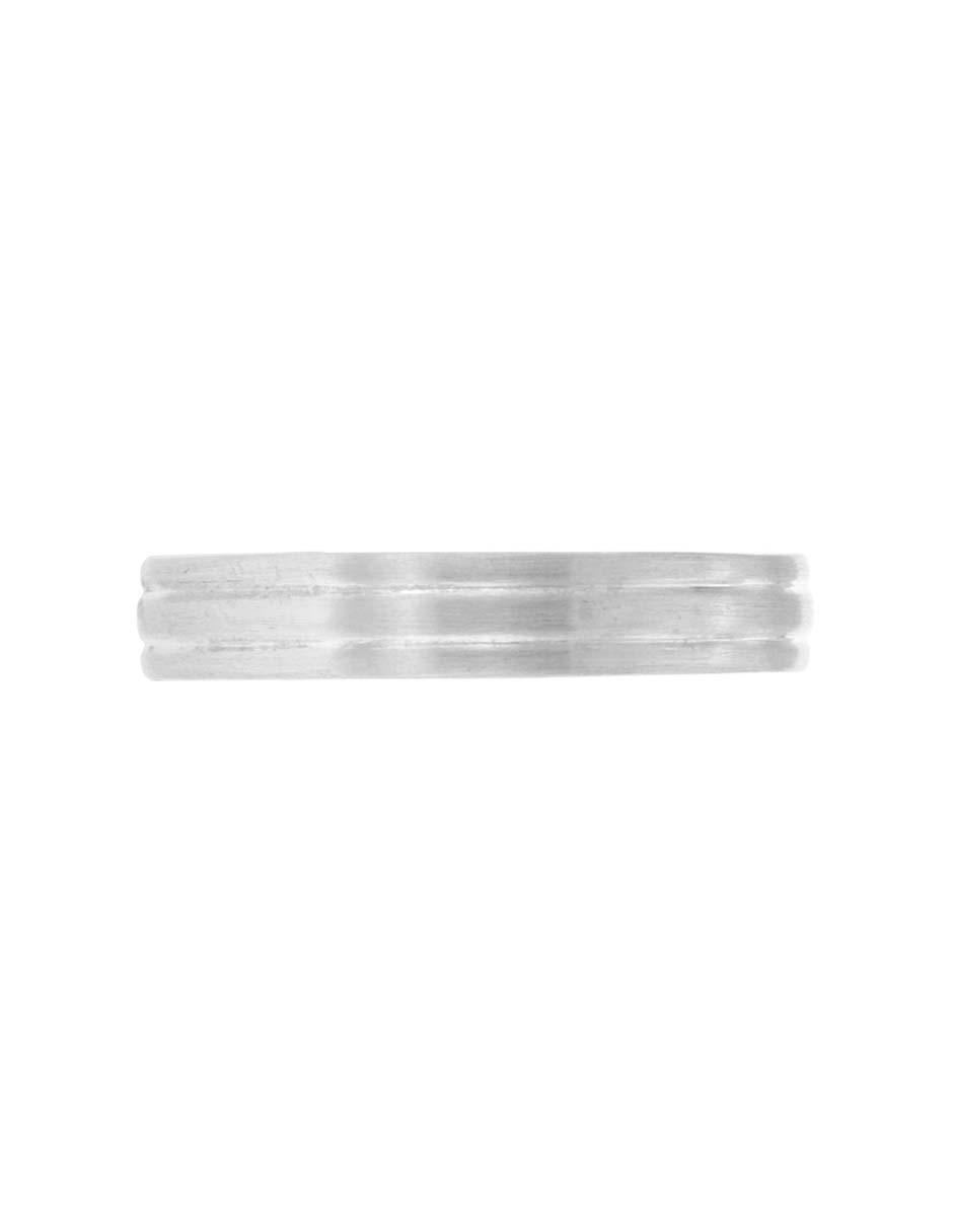 Argolla de oro blanco 14 k Cirene