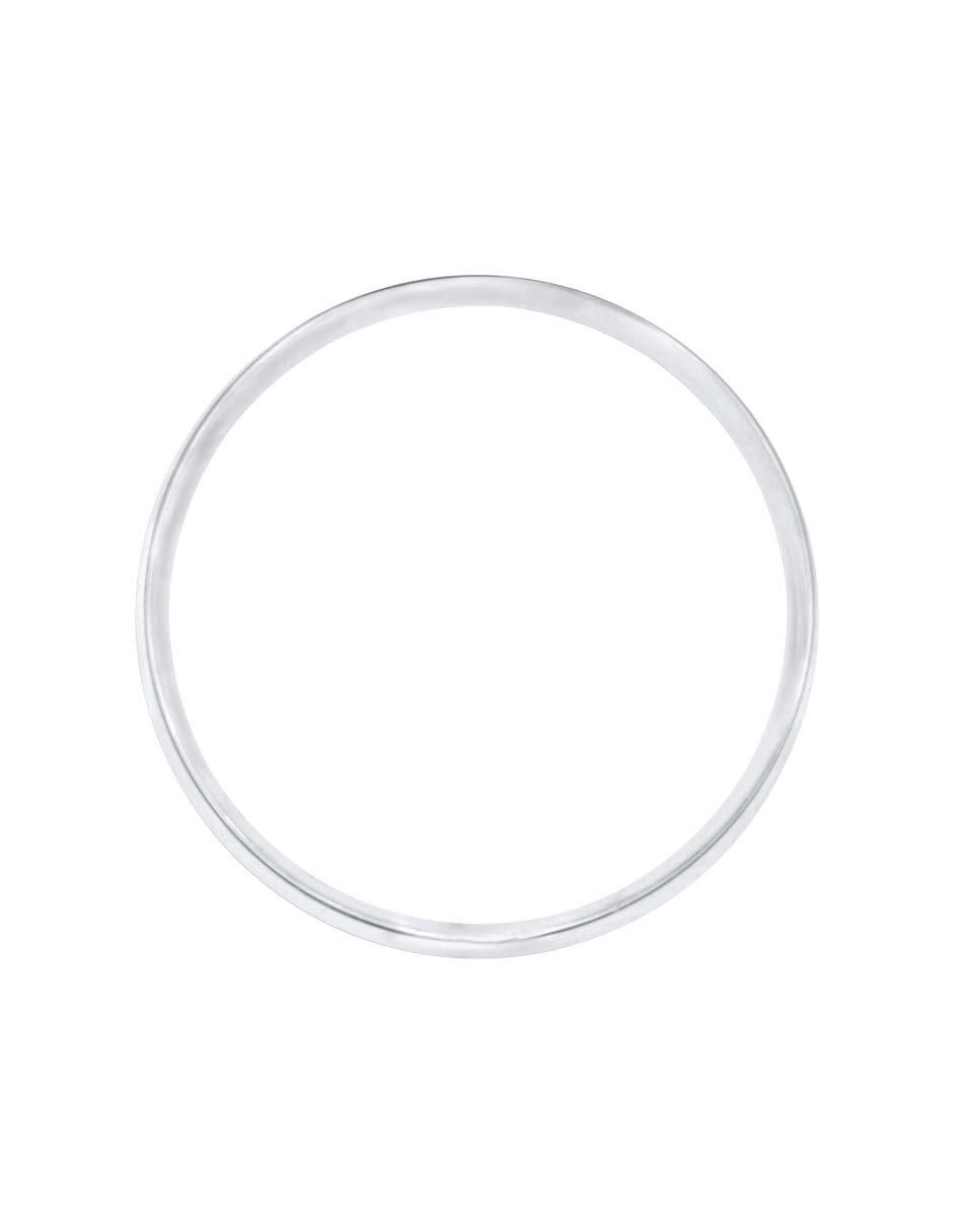 Argolla de oro blanco 14 k Georgina diamante 3