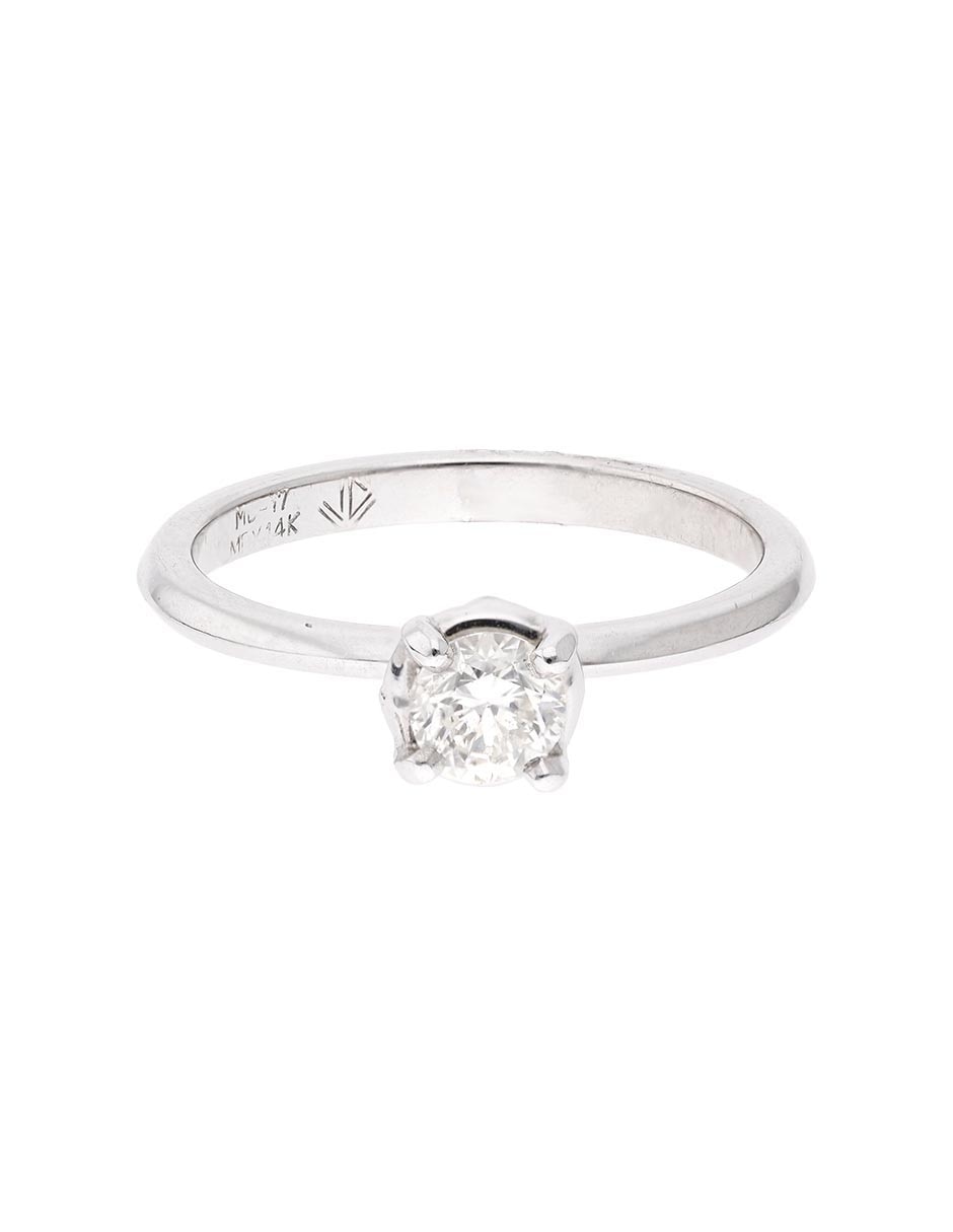 Anillo de compromiso de oro 14 k diamante