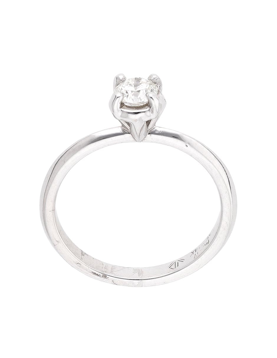 Anillo de compromiso de oro 14 k diamante 2