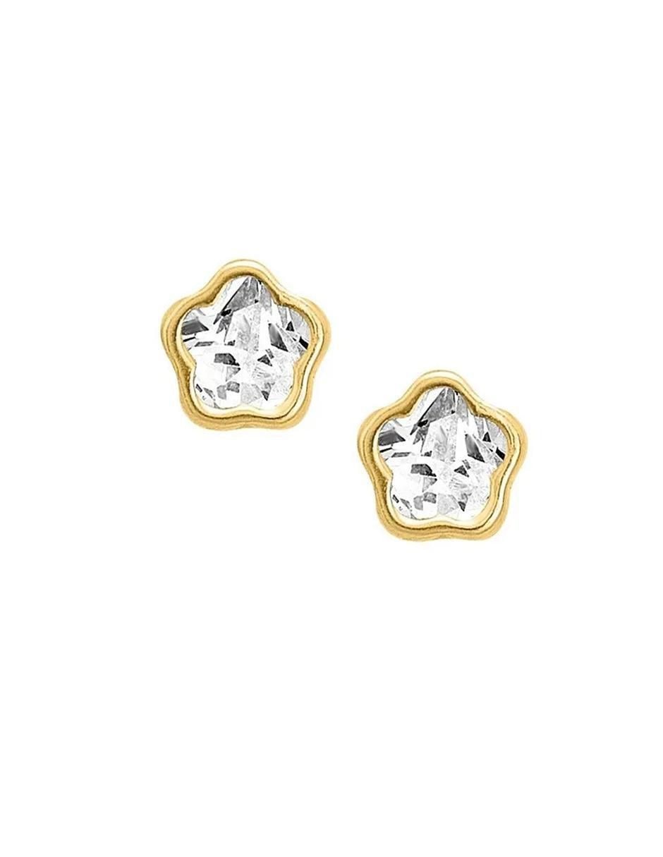 Broqueles con acabado brillante zirconia 2