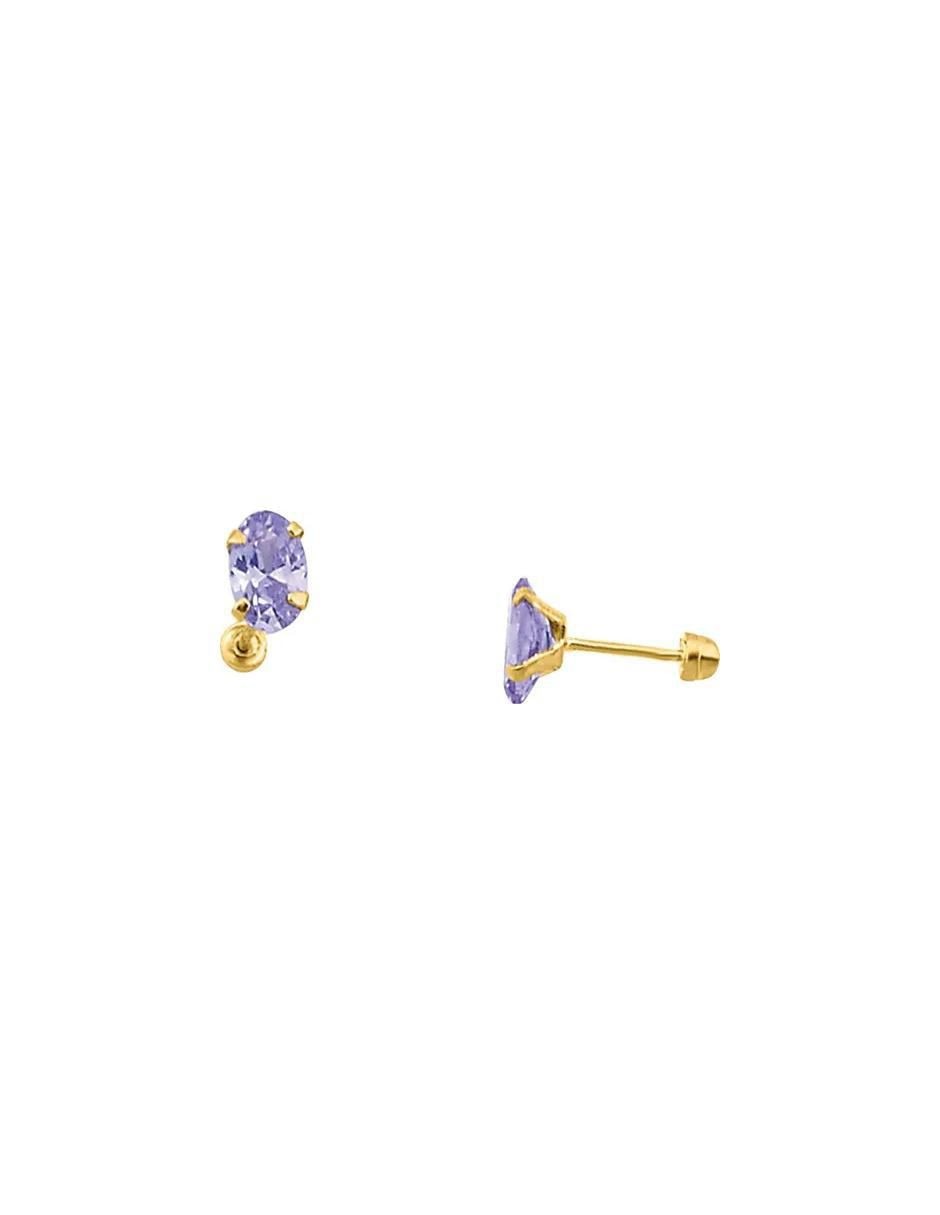 Broqueles con acabado brillante zirconia