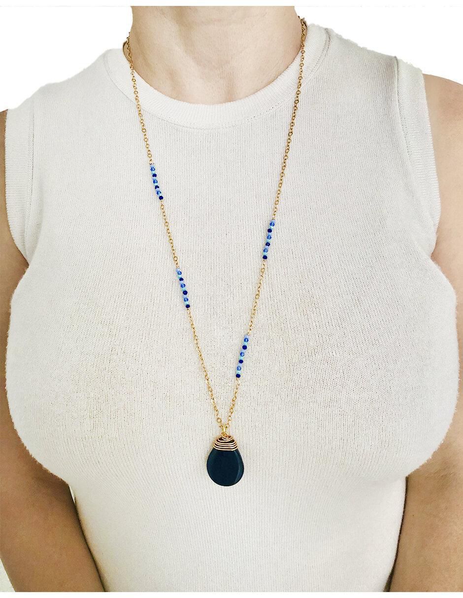 Arracadas y collar 14 k 3