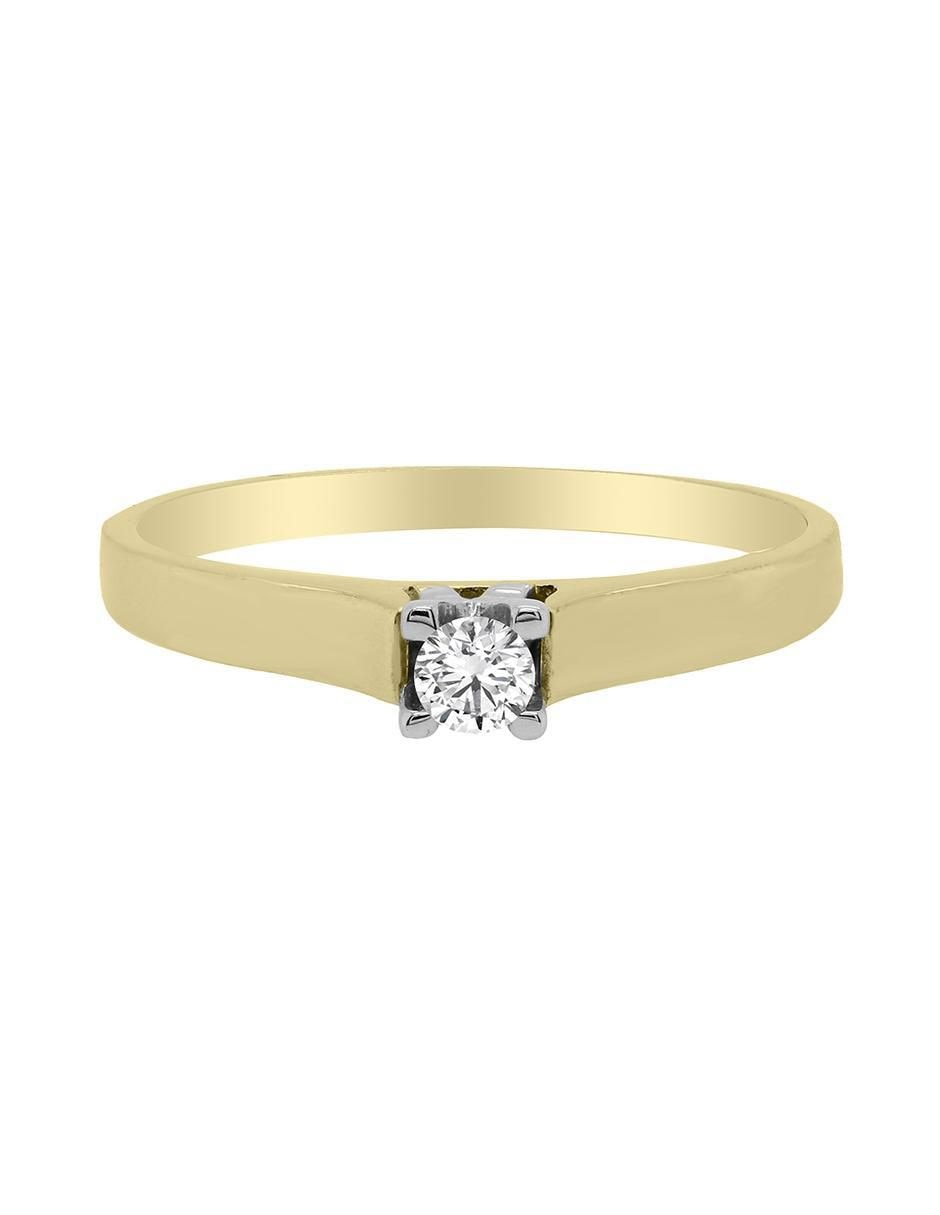 Solitario de oro 14k Valessa diamante Liverpool