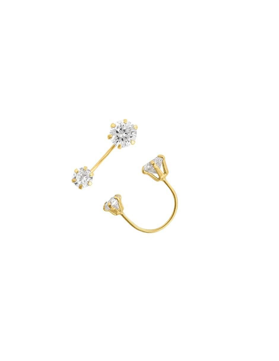 Broqueles con acabado brillante zirconia 2
