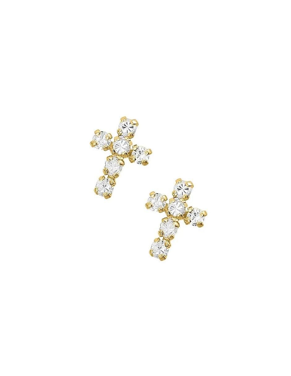 Broqueles con acabado brillante zirconia 2