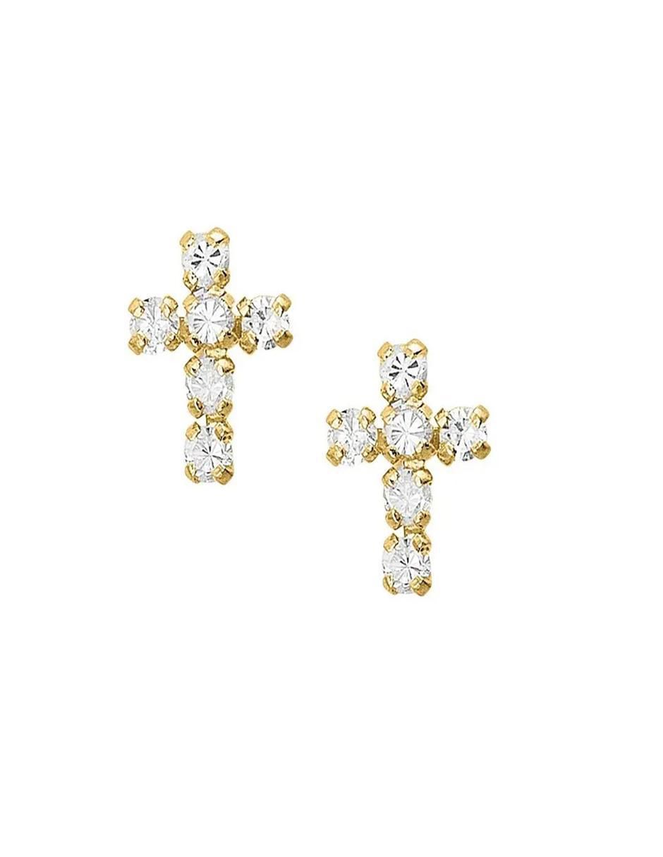 Broqueles con acabado brillante zirconia 3