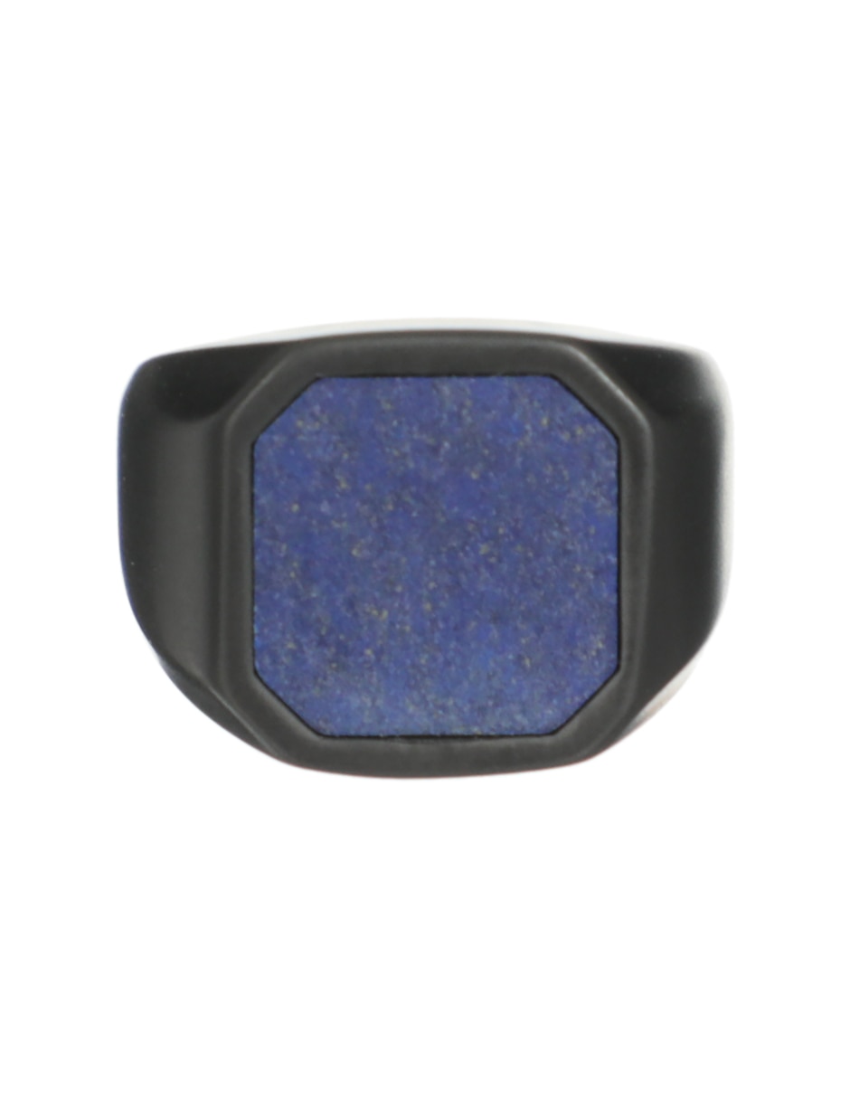 Anillo octagonal Ceramic Signet brillante