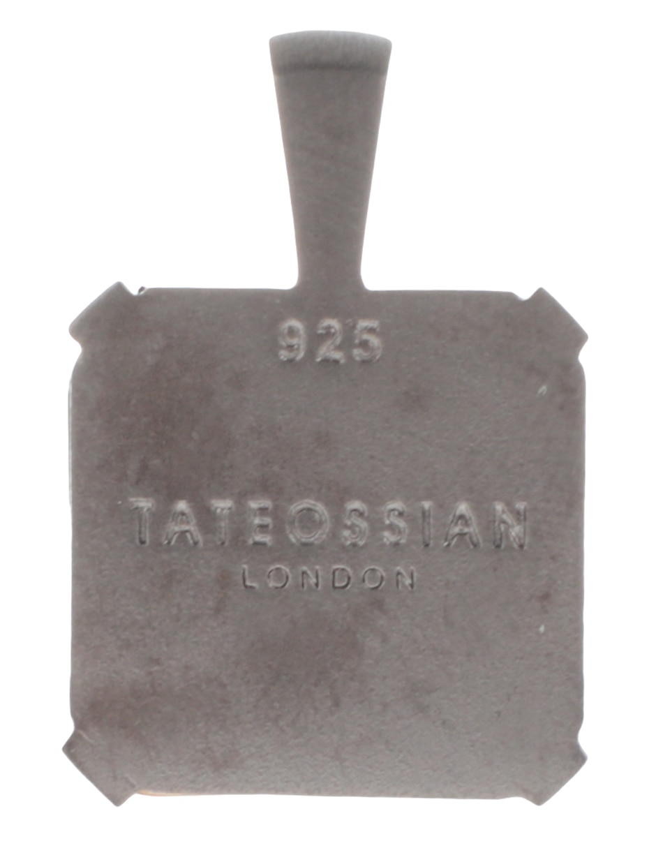 Dije cuadrado de plata P 925 ojo de tigre 3