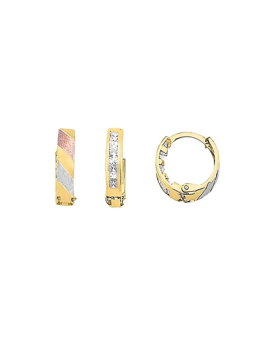 Aretes con acabado brillante zirconia 2