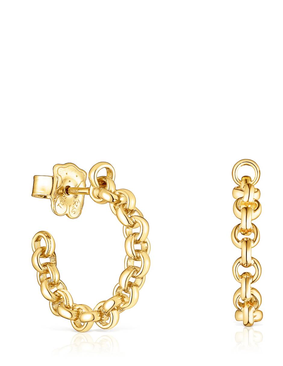 Aretes de aro Calin con acabado lustre Aretes de aro Calin con acabado lustre
