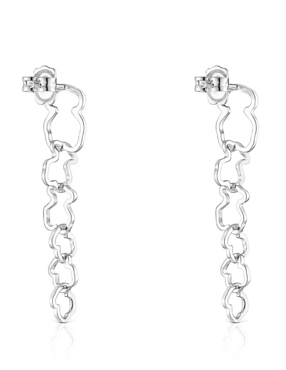Aretes Carrusel de plata P 925 con acabado lustre 2