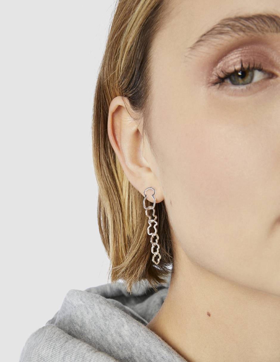 Aretes Carrusel de plata P 925 con acabado lustre 6