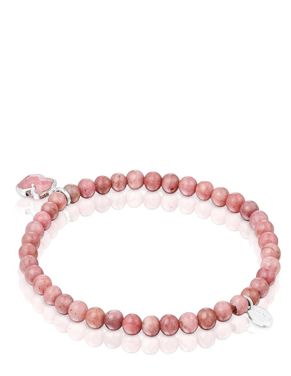 Pulsera de elástico y plata con lustre 4