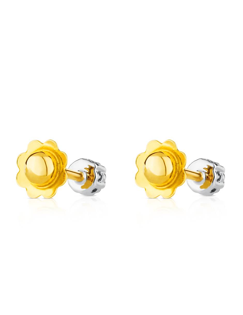 Broqueles redondos Diamonds de oro blanco con acabado diamantado diamante 5