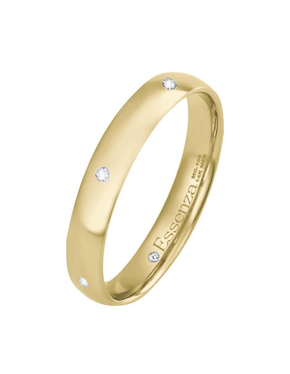 Argolla de oro amarillo 14 k Amore diamante Argolla de oro amarillo 14 k Amore diamante