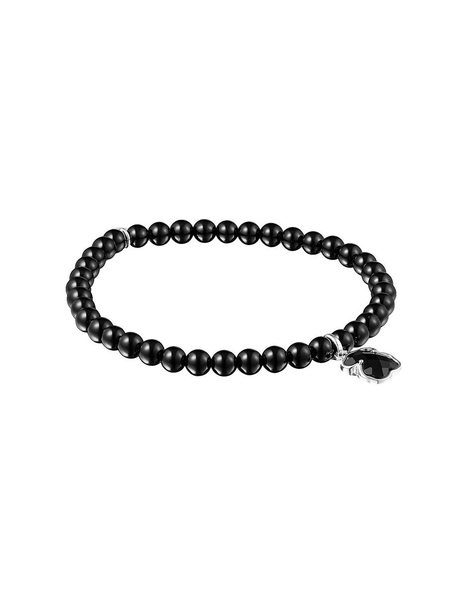 Brazalete de plata con acabado aperlado 2