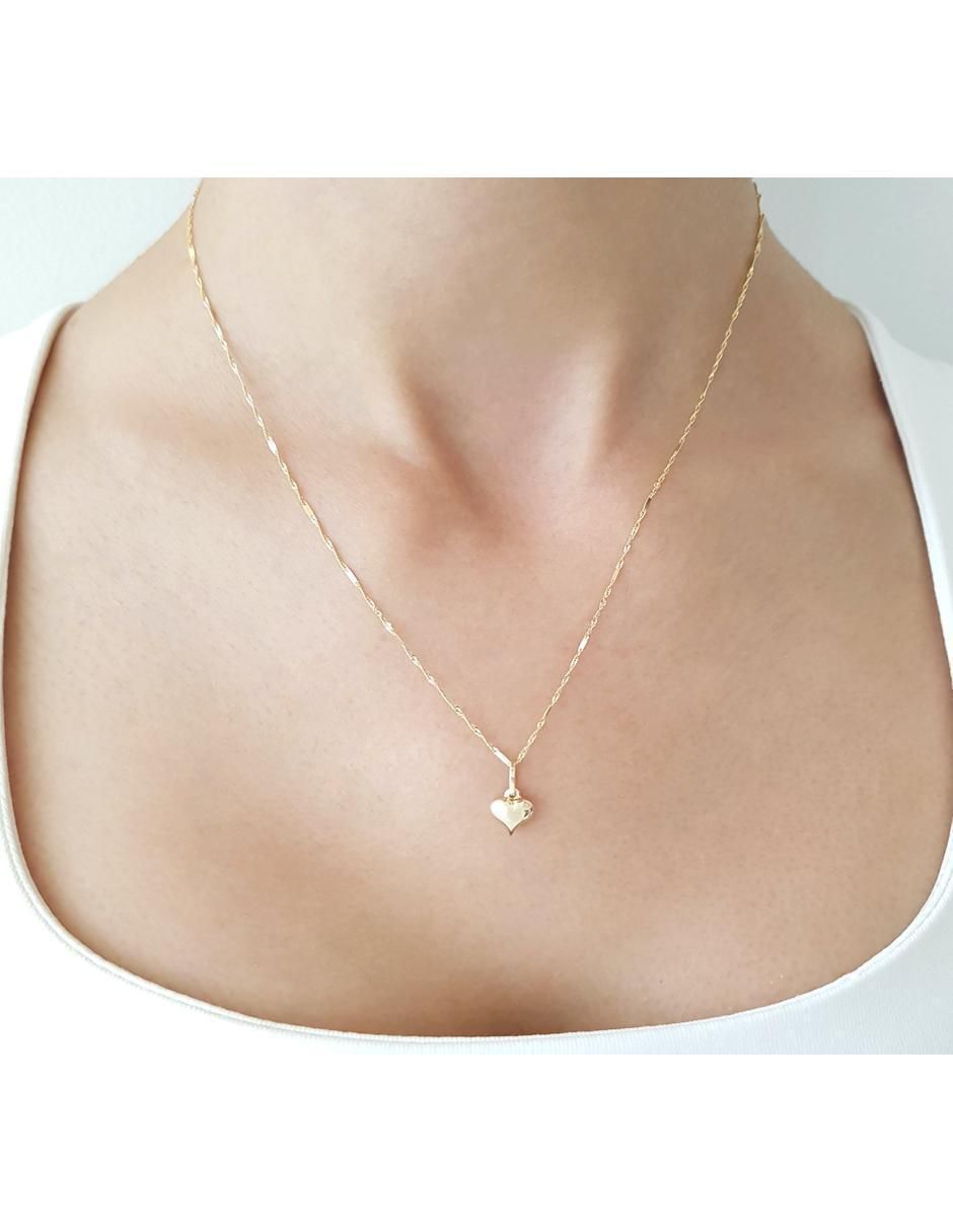 Collar de oro amarillo 14 K 4