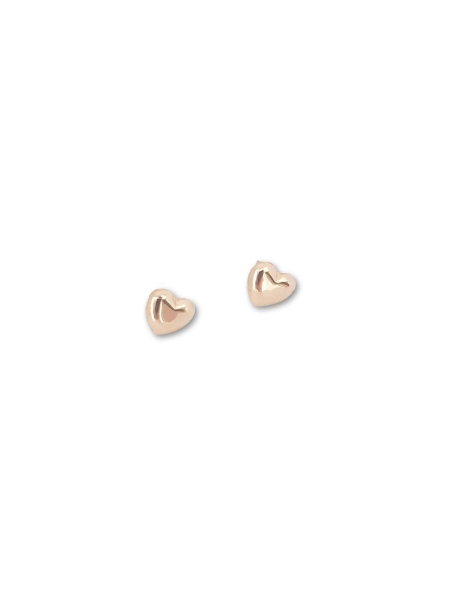 Aretes de oro con acabado brillante 2