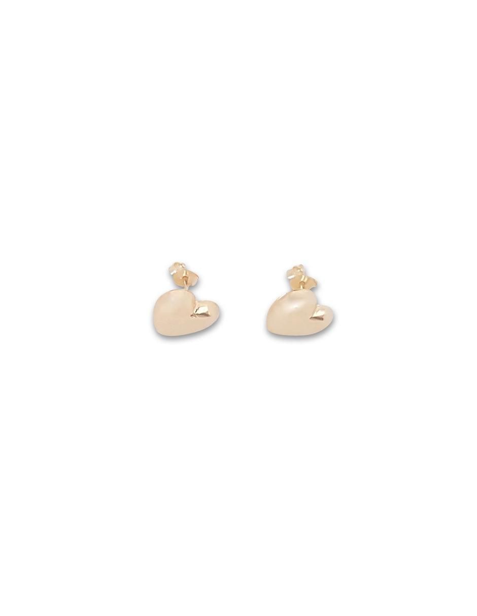 Aretes de oro con acabado brillante 3