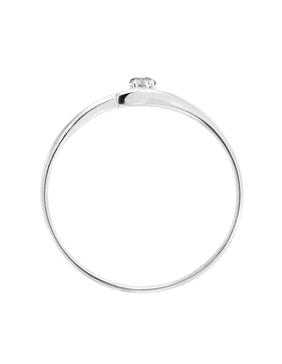 Solitario de oro 14 k Christy diamante 3