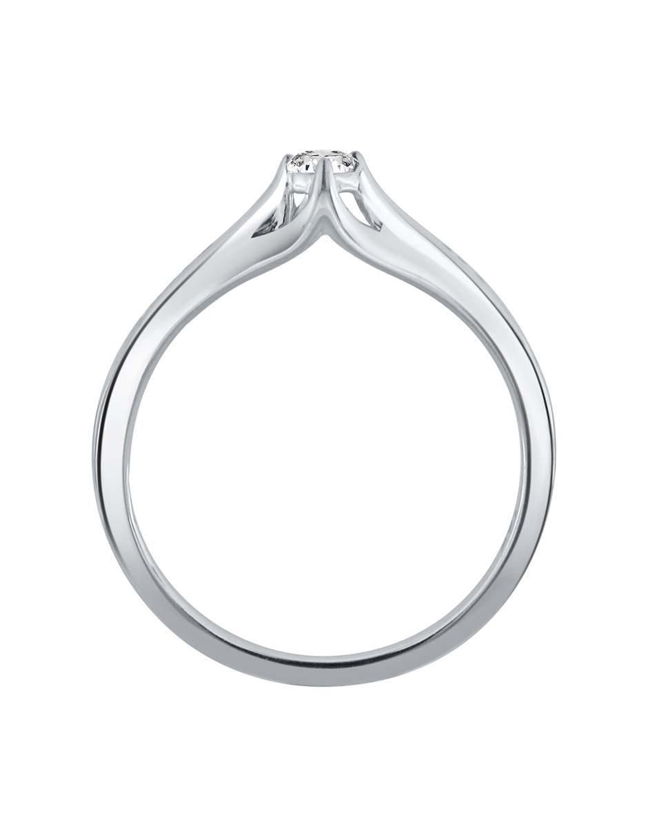 Solitario de oro 14 k Circe diamante 3