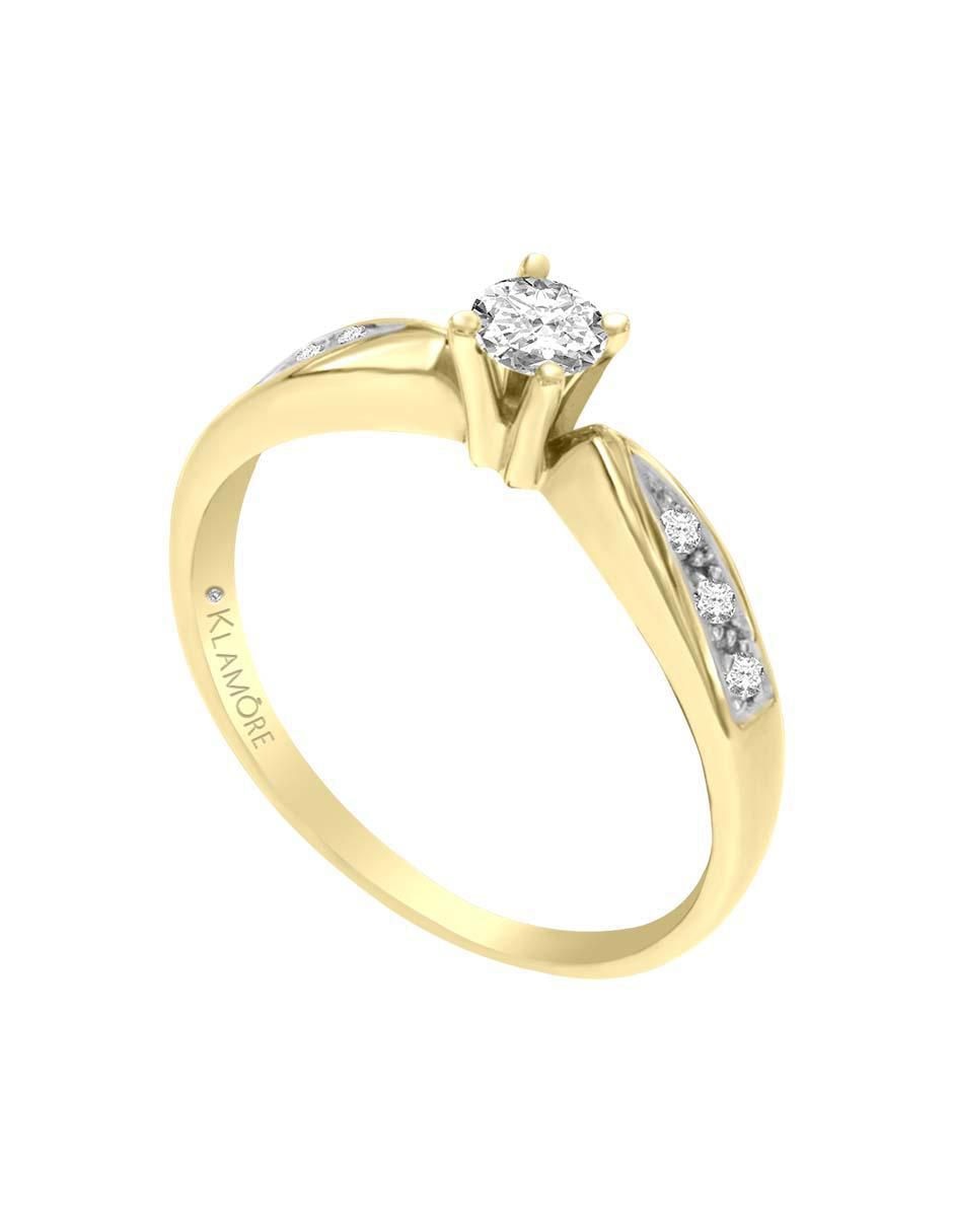Solitario de oro 14 k Amali diamante Solitario de oro 14 k Amali diamante