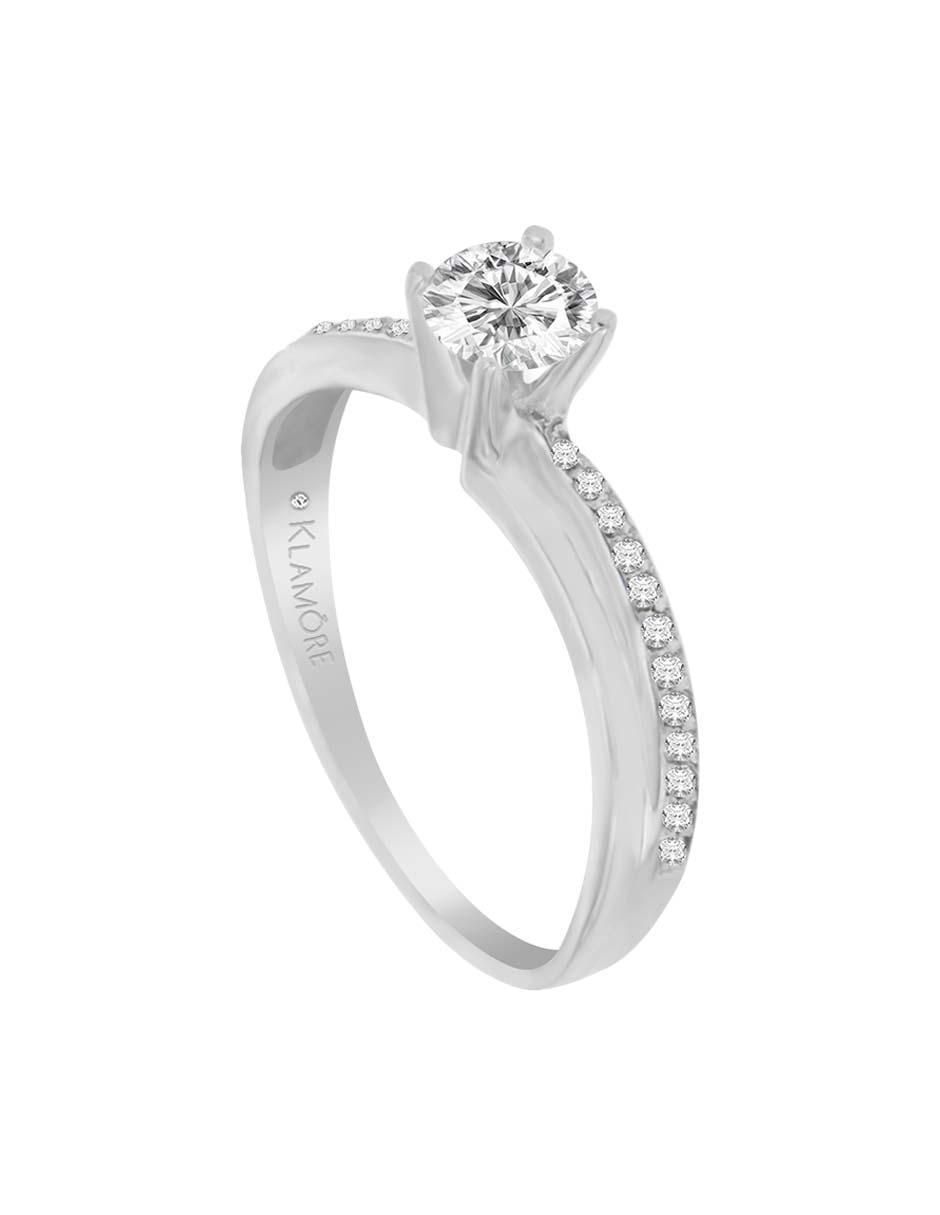 Solitario de oro 14 k Diva diamante