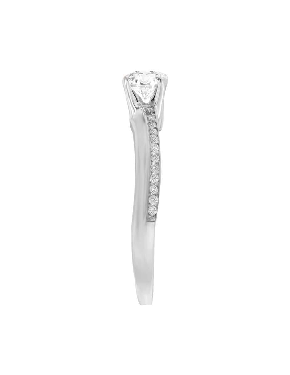 Solitario de oro 14 k Diva diamante 2