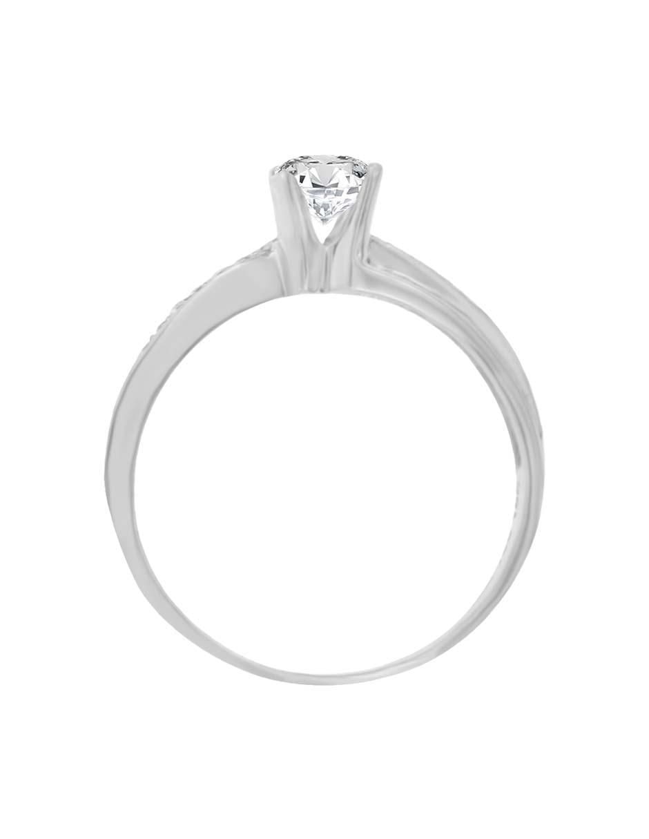 Solitario de oro 14 k Diva diamante 3