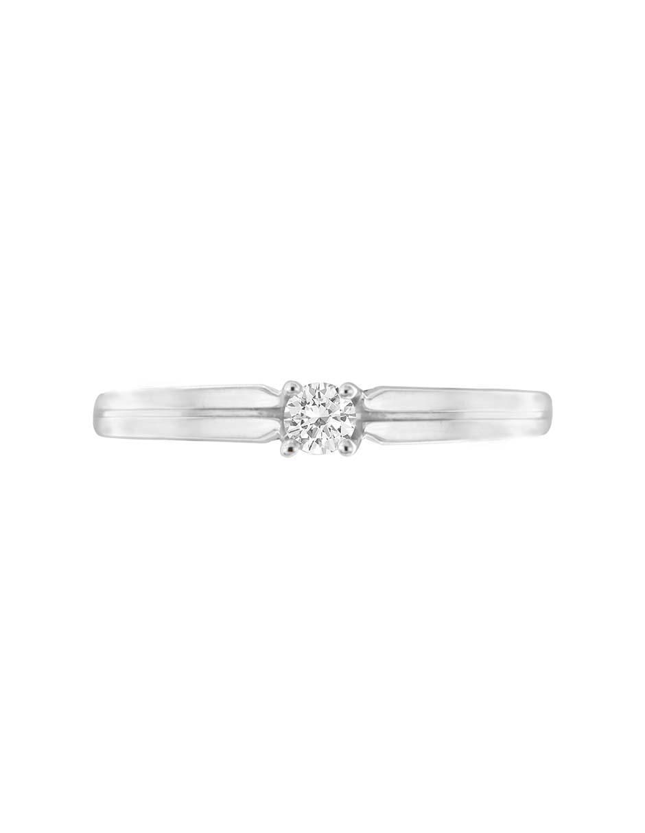 Solitario de oro 14 k Farah diamante 4