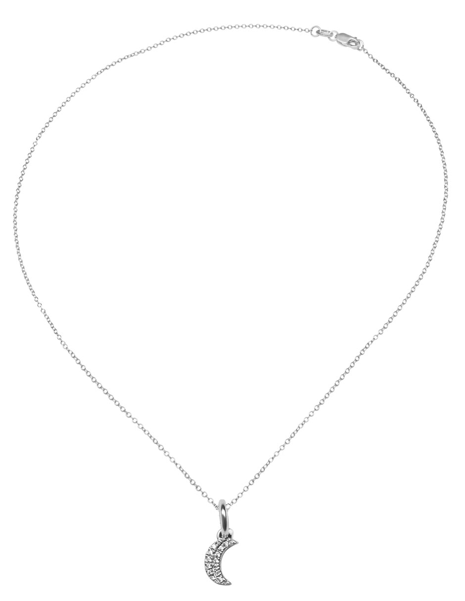 Collar de oro blanco 14 K Collar de oro blanco 14 K