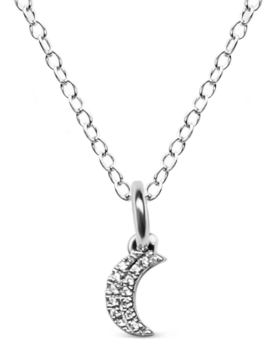Collar de oro blanco 14 K 2