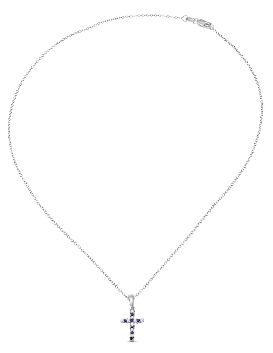 Collar de oro blanco 14 K