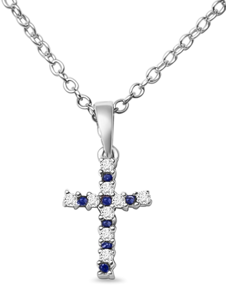 Collar de oro blanco 14 K 3
