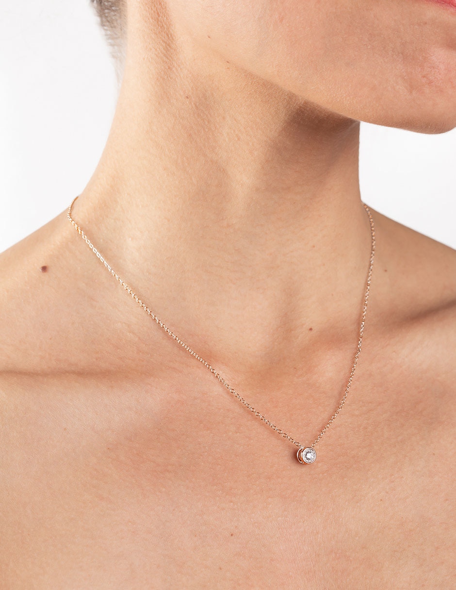 Collar de oro rosa 3