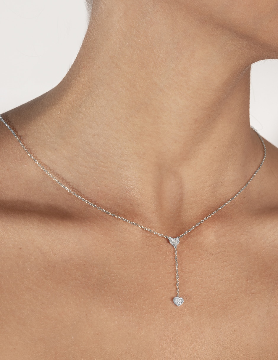 Collar de corazón de oro 14 K 3